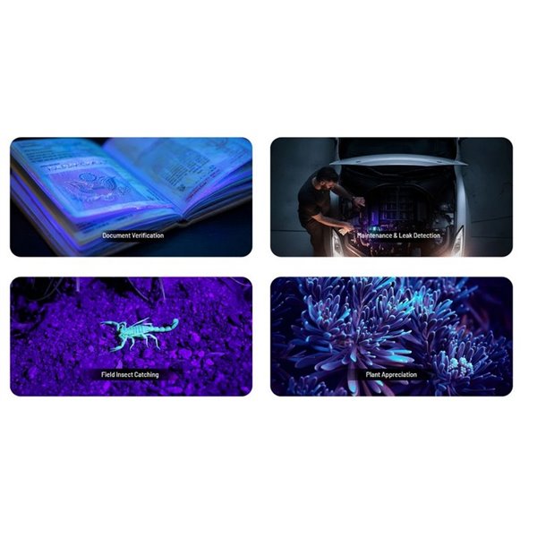 Lanterna a laser ultracompacta EDC17, 1500 lm, alcance de 230 m, laser UV e verde de 1350 mW, IPX7