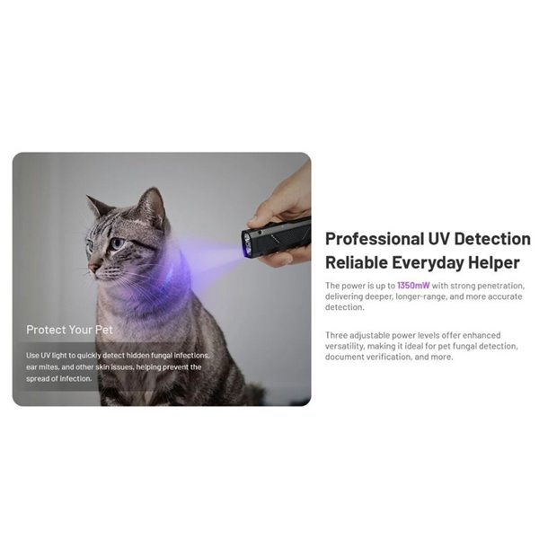 Lanterna a laser ultracompacta EDC17, 1500 lm, alcance de 230 m, laser UV e verde de 1350 mW, IPX7