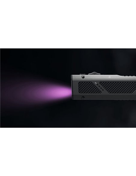 Linterna láser EDC17 ultra compacta 1500 lm, 230m alcance, UV 1350 mW y láser verde IPX7