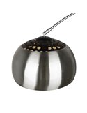 Lámpara de pie con pantalla metálica y pie de mármol ARGENTINA bombilla excl. 1xE27 max. 60W IP20 Níquel Mate
