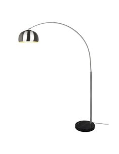 Luminária de chão com cúpula de metal e base de mármore Lâmpada ARGENTINA excluindo 1xE27 máx. 60W IP20 Níquel Fosco