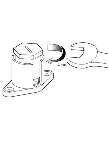 Borna CLIC 2×25 mm² Legrand gris con conexión rápida 230 V 100 A