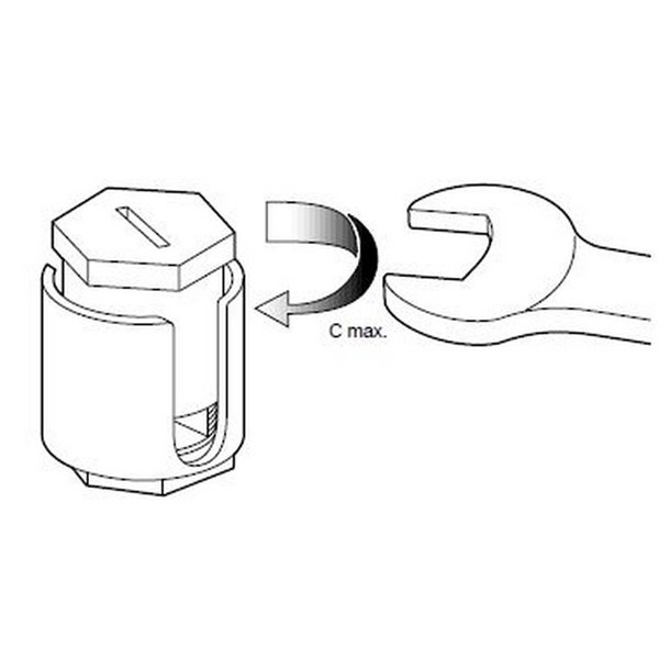 Borna CLIC 2×25 mm² Legrand gris con conexión rápida 230 V 100 A