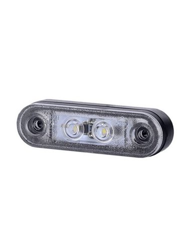 Piloto de gálibo LED con almoadillas, 12/24V homologado R1 A SM1, blanco, ámbar y rojo