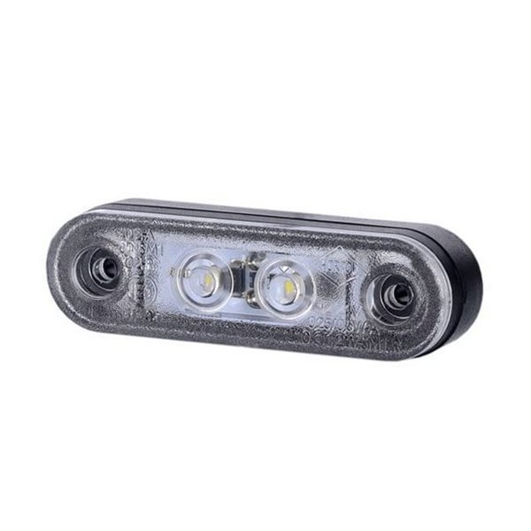 Piloto de gálibo LED con almoadillas, 12/24V homologado R1 A SM1, blanco, ámbar y rojo