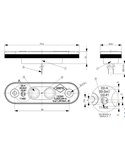 Piloto de gálibo LED con almoadillas, 12/24V homologado R1 A SM1, blanco, ámbar y rojo