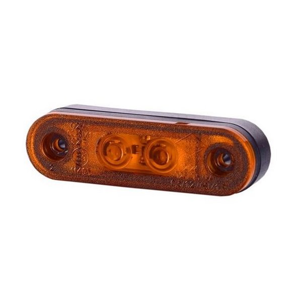 Feu de position à LED avec pastilles, homologué 12/24 V R1 A SM1, blanc, orange et rouge