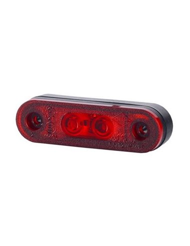 Feu de position à LED avec pastilles, homologué 12/24 V R1 A SM1, blanc, orange et rouge