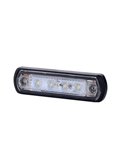 Luz de gálibo LED con base de goma 12/24V homologado R1 A SM1, blanco, ámbar y rojo