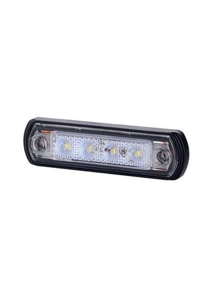 Luz de gálibo LED con base de goma 12/24V homologado R1 A SM1, blanco, ámbar y rojo