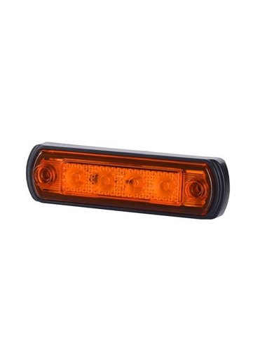 Feu de gabarit à DEL homologué 12/24 V R1 A SM1, blanc, orange et rouge