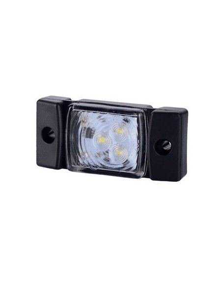Galibo LED con soporte y fijación lateral 12/24V homologado R1 A SM1, blanco, ámbar y rojo