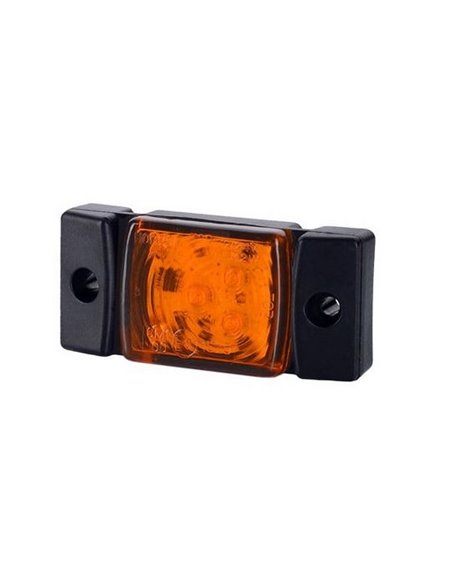 Feu de position à LED avec support et fixation latérale, homologué 12/24 V, R1 A SM1, blanc, orange et rouge