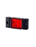 Galibo LED con soporte y fijación lateral 12/24V homologado R1 A SM1, blanco, ámbar y rojo