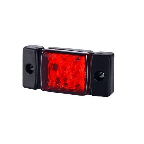 Feu de position à LED avec support et fixation latérale, homologué 12/24 V, R1 A SM1, blanc, orange et rouge