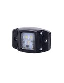 Galibo LED con base de goma y fijación lateral 12/24V homologado R1 A SM1, blanco, ámbar y rojo