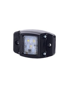 Galibo LED con base de goma y fijación lateral 12/24V homologado R1 A SM1, blanco, ámbar y rojo
