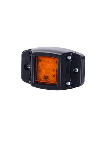 Feu de position à LED avec base en caoutchouc et fixation latérale, homologué 12/24 V R1 A SM1, blanc, orange et rouge
