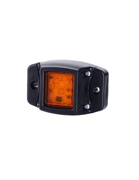 Galibo LED con base de goma y fijación lateral 12/24V homologado R1 A SM1, blanco, ámbar y rojo