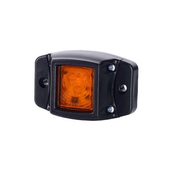 Galibo LED con base de goma y fijación lateral 12/24V homologado R1 A SM1, blanco, ámbar y rojo