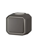 Novo interruptor/interruptor de superfície PLEXO, antracite, IP55, monobloco