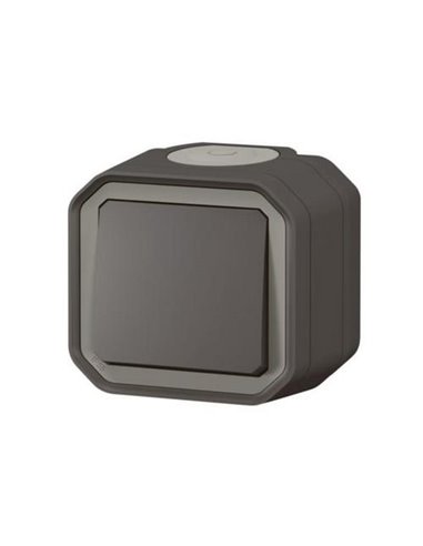 Conmutador/Interruptor de superficie NEW PLEXO antracita IP55 monobloc