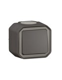 Interrupteur/commutateur en saillie PLEXO neuf, anthracite, IP55, monobloc