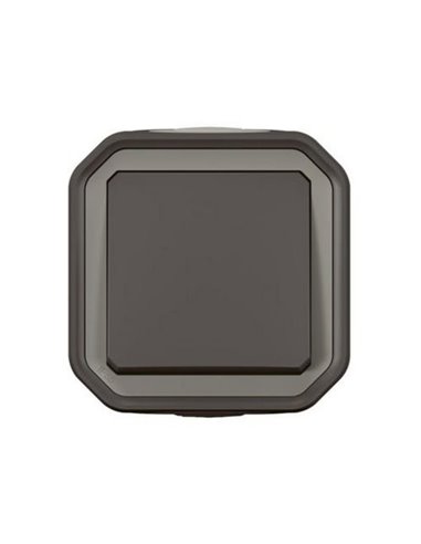 Novo interruptor/interruptor de superfície PLEXO, antracite, IP55, monobloco