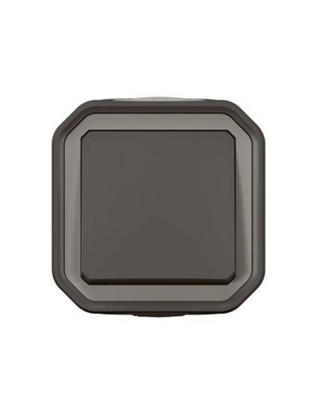 Novo interruptor/interruptor de superfície PLEXO, antracite, IP55, monobloco