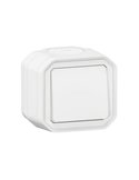 Novo interruptor monobloco de montagem em superfície PLEO branco IP55