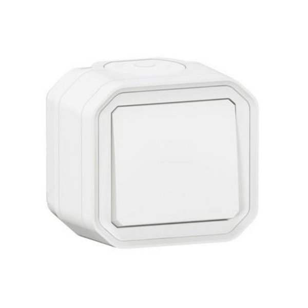 Conmutador/Interruptor de superficie NEW PLEXO blanco IP55 monobloc