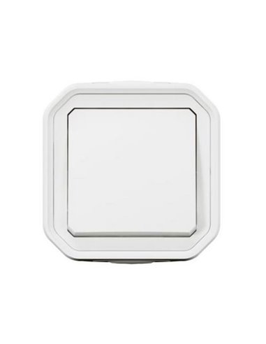 Conmutador/Interruptor de superficie NEW PLEXO blanco IP55 monobloc