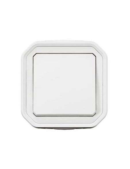 Novo interruptor monobloco de montagem em superfície PLEO branco IP55