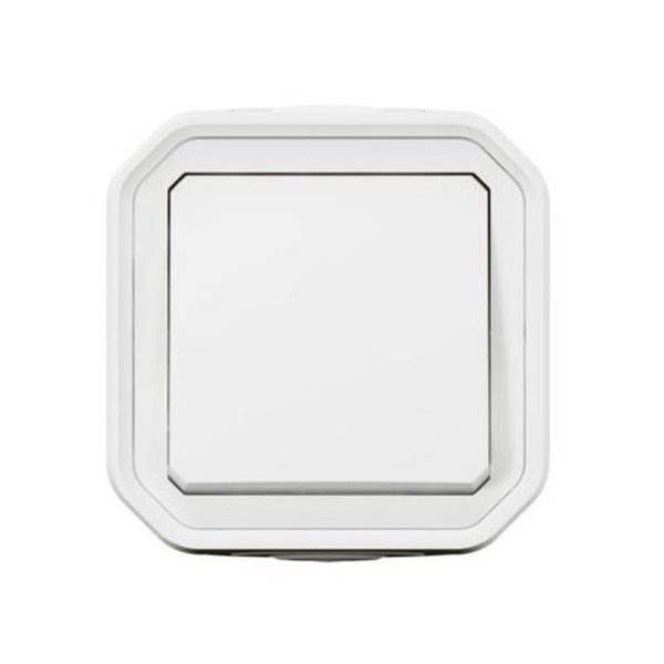 Conmutador/Interruptor de superficie NEW PLEXO blanco IP55 monobloc