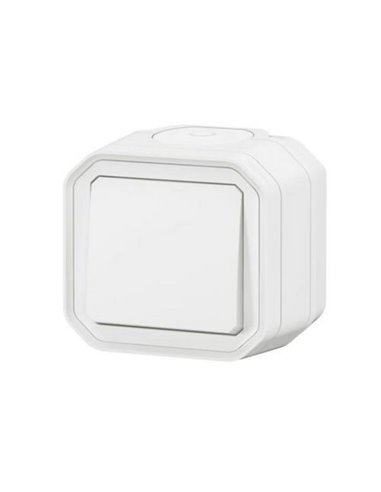 Conmutador/Interruptor de superficie NEW PLEXO blanco IP55 monobloc