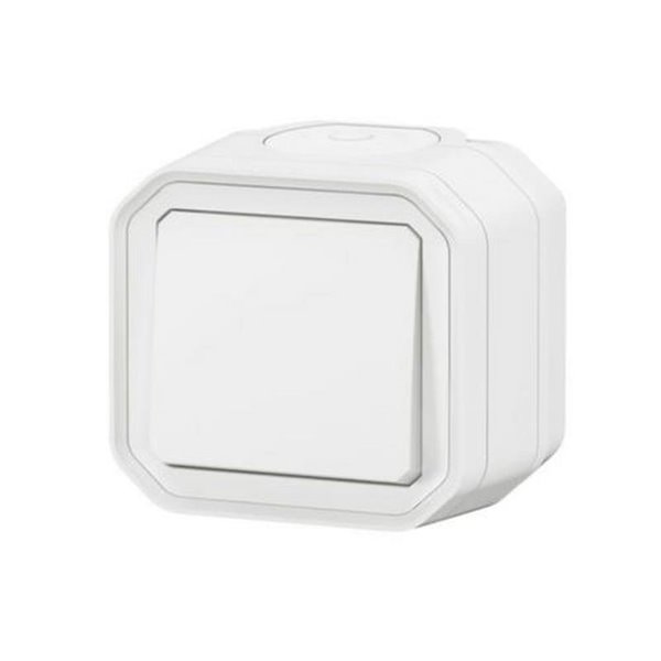 Conmutador/Interruptor de superficie NEW PLEXO blanco IP55 monobloc