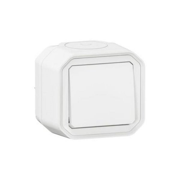 Conmutador/Interruptor de superficie NEW PLEXO blanco IP55 monobloc