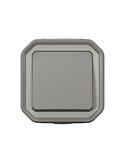 Pulsador de superficie NEW PLEXO IP55 gris monobloc