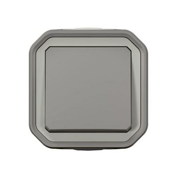 NOVO botão de pressão de superfície monobloco cinza PLEXO IP55