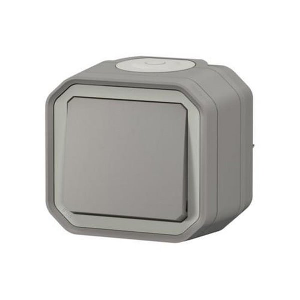 Pulsador de superficie NEW PLEXO IP55 gris monobloc