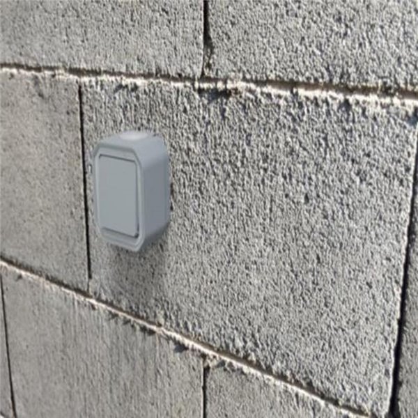 Pulsador de superficie NEW PLEXO IP55 gris monobloc