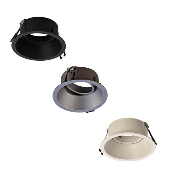 Anneau rond, inclinable et encastré