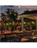 Guirnalda LED exterior FESTAVIA HUE GLOBE STRING 7m, 10 bombillas 500Lm, White & Color con Bluetooth
