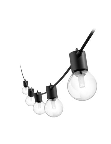 Guirnalda LED exterior FESTAVIA HUE GLOBE STRING 7m, 10 bombillas 500Lm, White & Color con Bluetooth