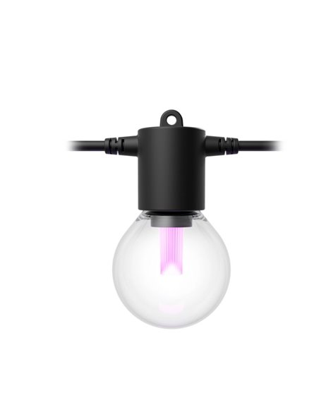 Guirnalda LED exterior FESTAVIA HUE GLOBE STRING 14 m, 20 bombillas 1000Lm, White & Color con Bluetooth
