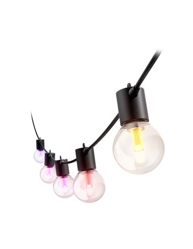 Guirnalda LED exterior FESTAVIA HUE GLOBE STRING 14 m, 20 bombillas 1000Lm, White & Color con Bluetooth