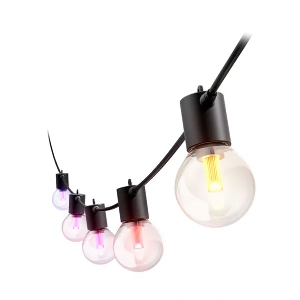 Guirnalda LED exterior FESTAVIA HUE GLOBE STRING 14 m, 20 bombillas 1000Lm, White & Color con Bluetooth