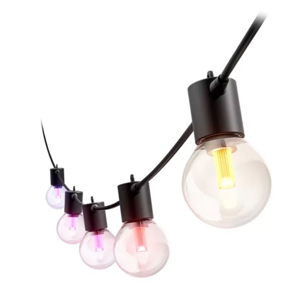 Guirnalda LED exterior FESTAVIA HUE GLOBE STRING 21 m, 30 bombillas 1500Lm, White & Color con Bluetooth