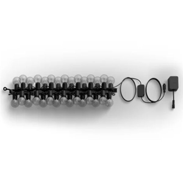 Guirnalda LED extérieure FESTAVIA HUE GLOBE STRING 21 m, 30 ampoules 1500 lm, blanc et couleur avec Bluetooth