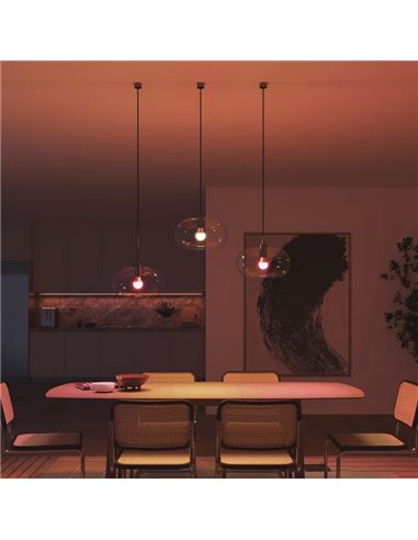 Bombilla inteligente LED Philips Hue Essential A60 E27, 8W (equivalente 60W), 806 Lm, regulable intensidad, White & Color con Bl